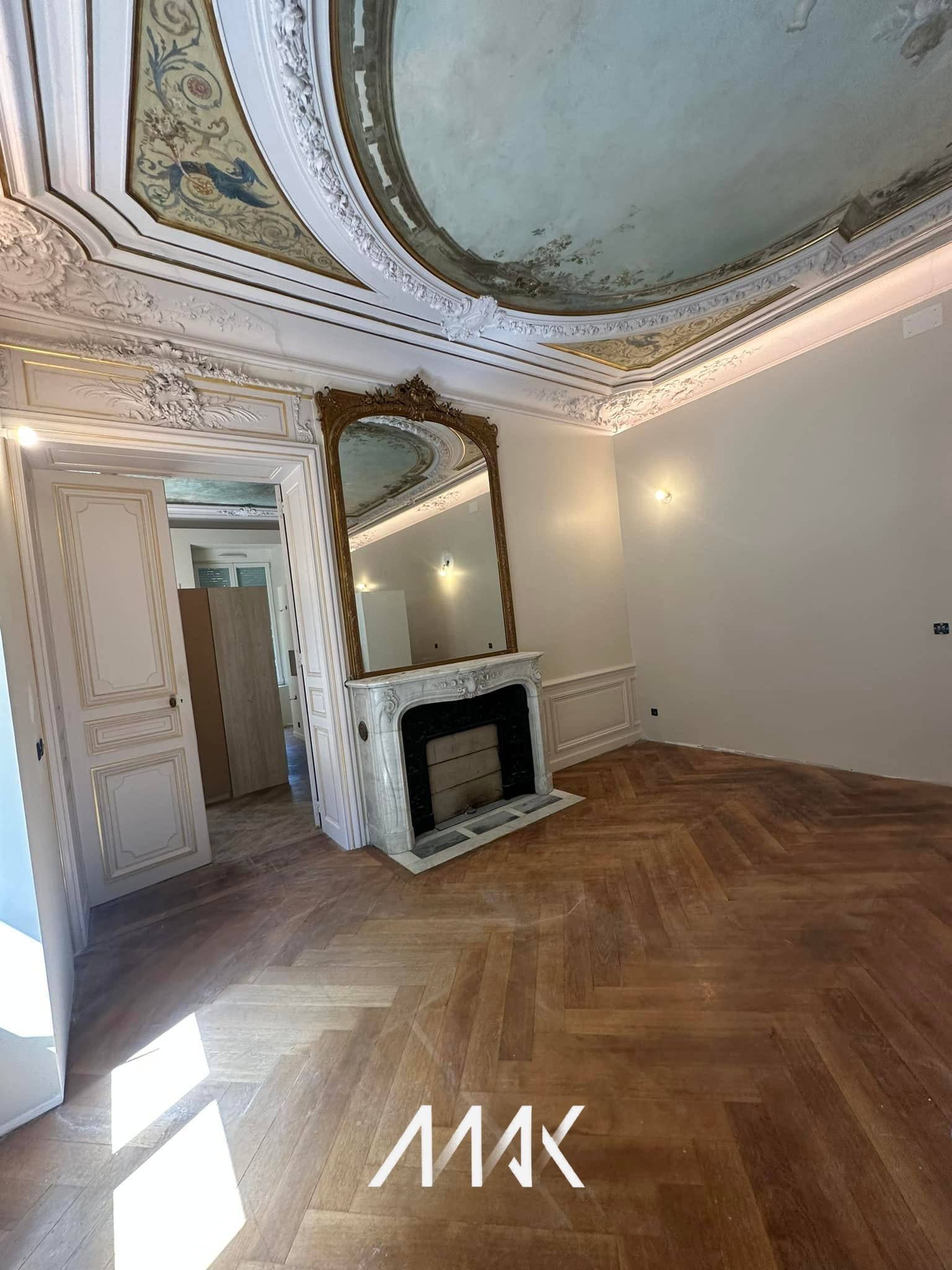 Mur d’accent réalisé en peinture