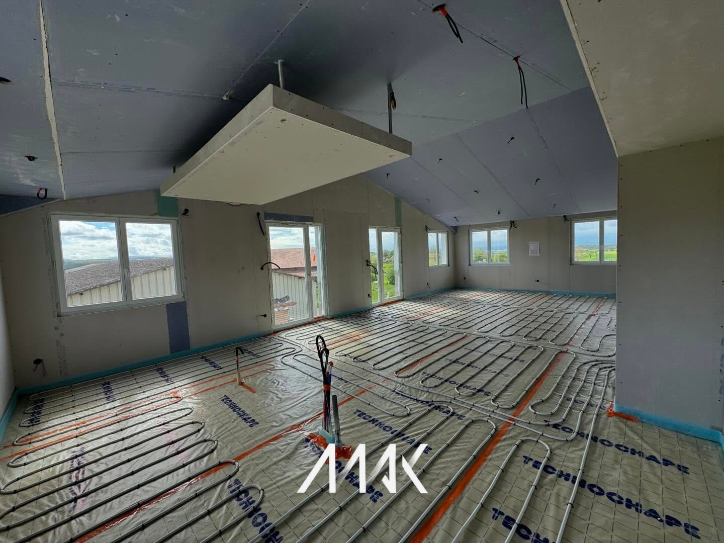 Pièce réaménagée après travaux