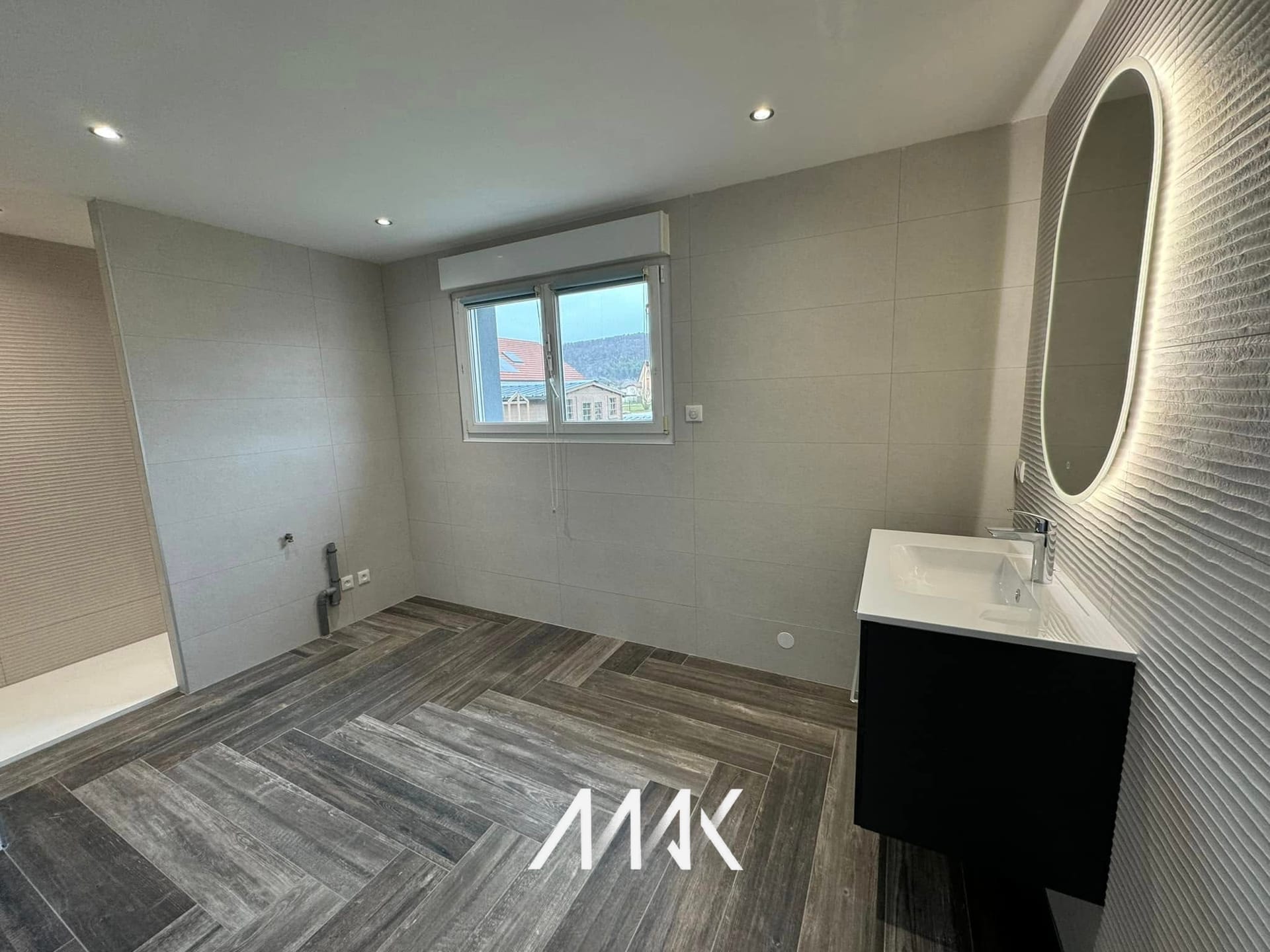 Espace de vie après travaux de rénovation
